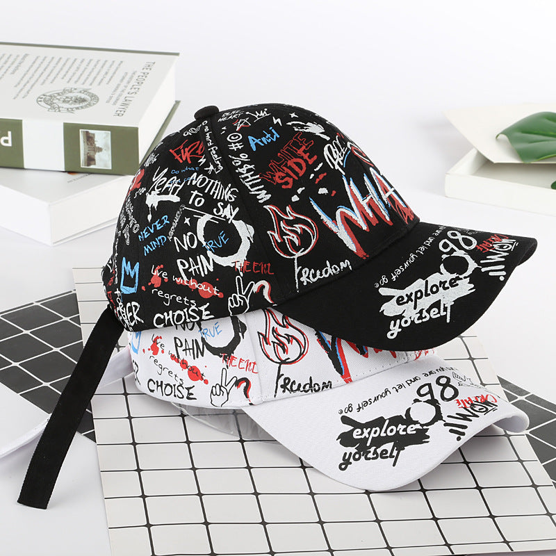 Wholesale Cotton Graffiti Peaked Cap